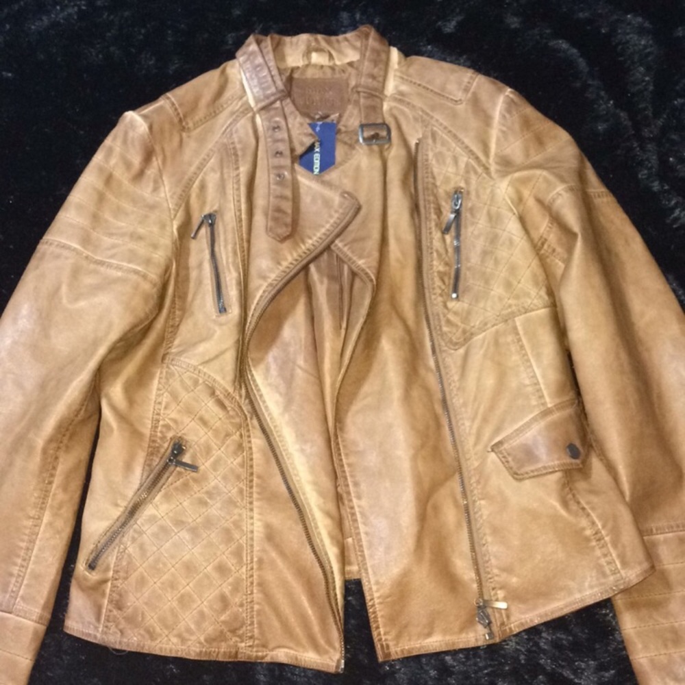 max edition leather jacket